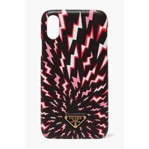 RARE PRADA ‘Frankenstein’ Black, Pink, Red & White Graphic iPhone X/XS Case